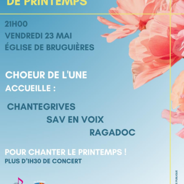CONCERT Ragadoc: Bruguière 23 mai 2025 – 21h00